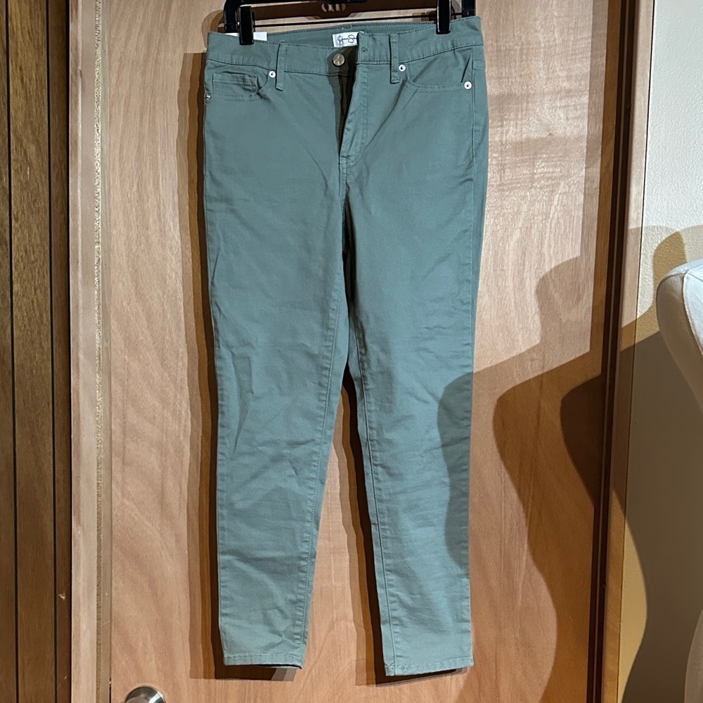 Jessica Simpson Olive High Rise Skinny Ankle Pants 4